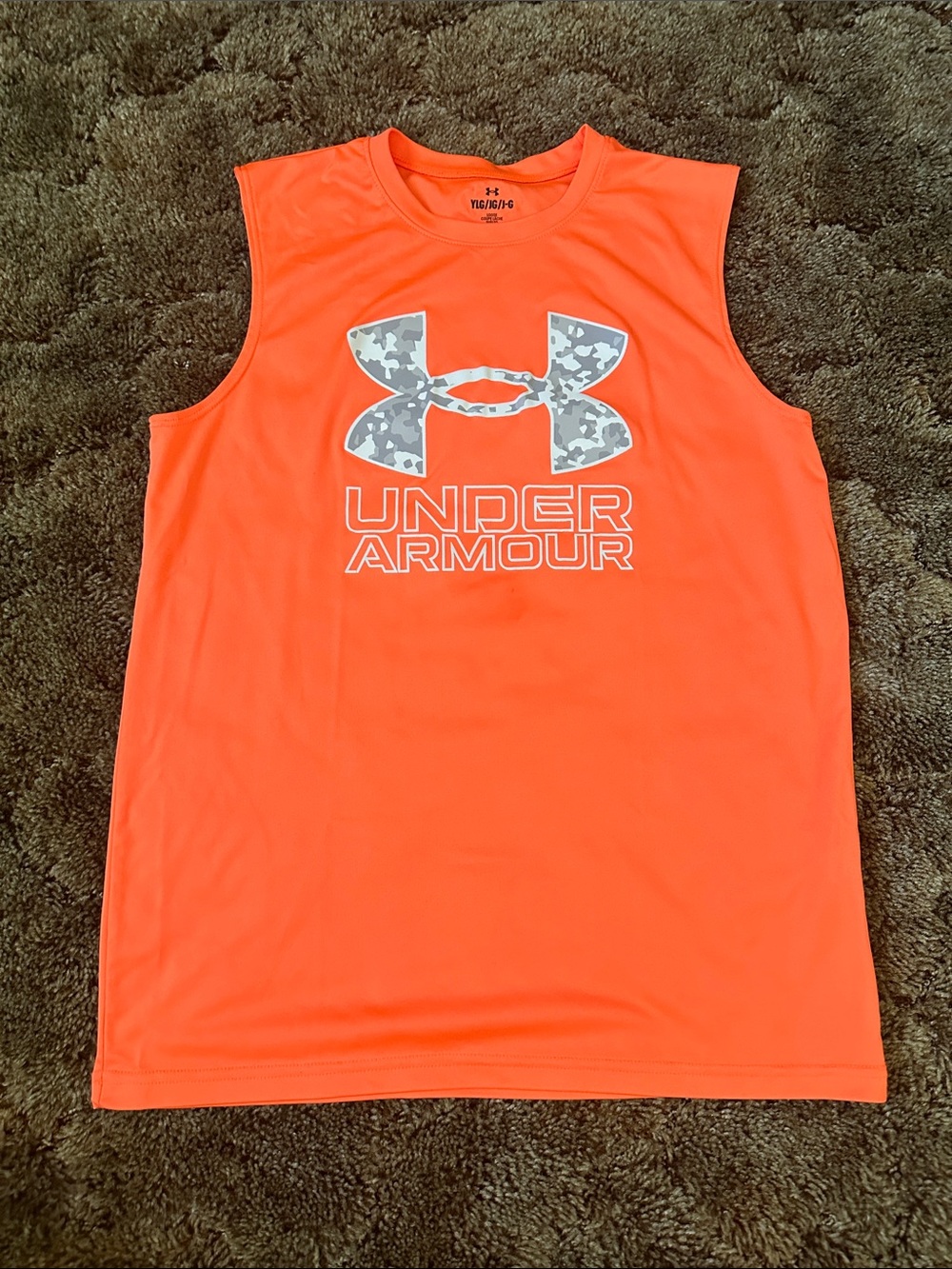 Under Armour Kids' Sleeveless Performance Tank - Bright Orange